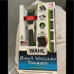 Wahl 2 in 1 vacuum trimmer. Brand new in box. 2 avail $15 each